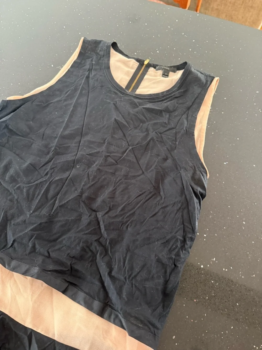 J. Crew sleeveless layered